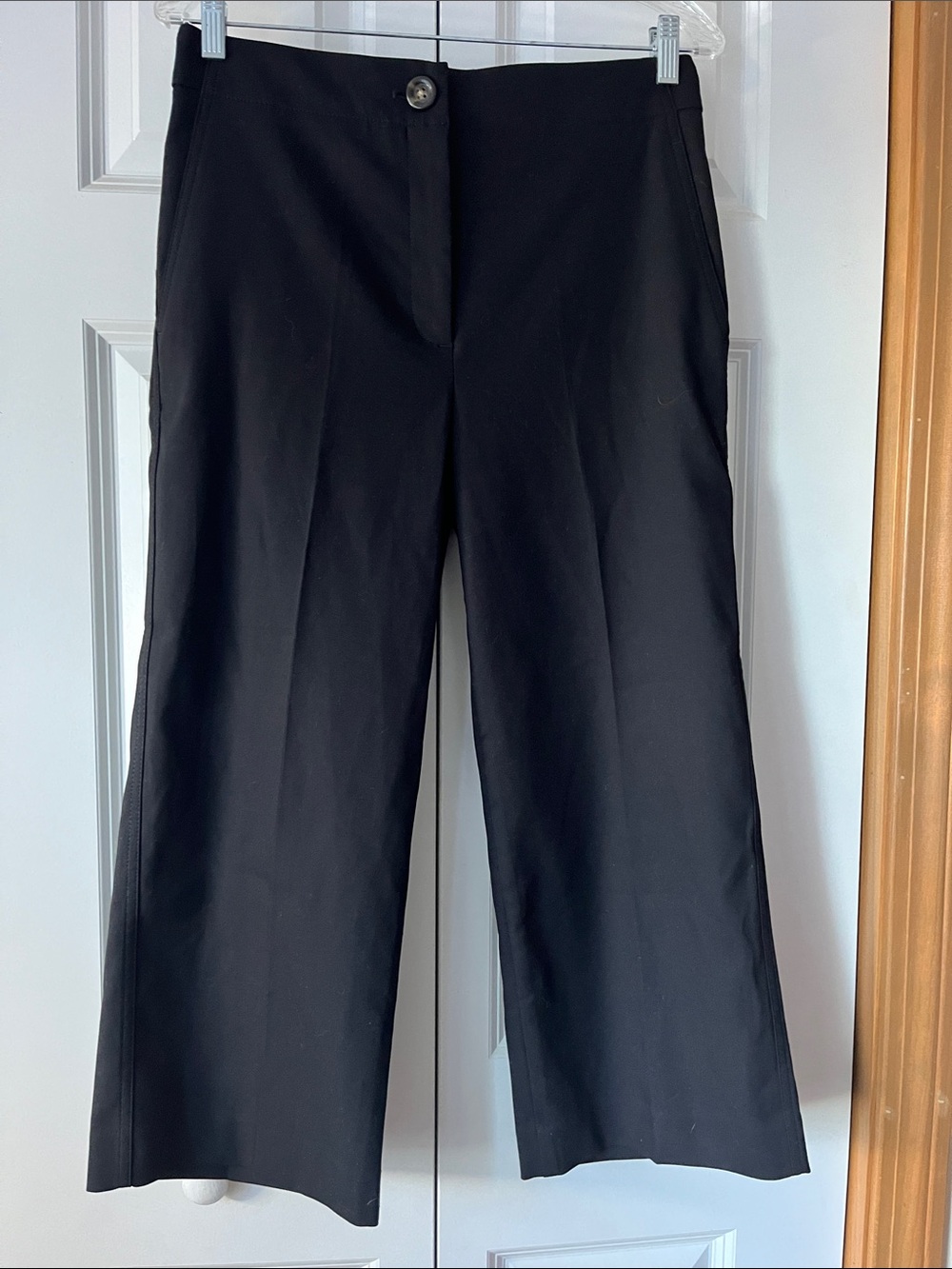 Ann Taylor Black Wide-Leg Dress Pants